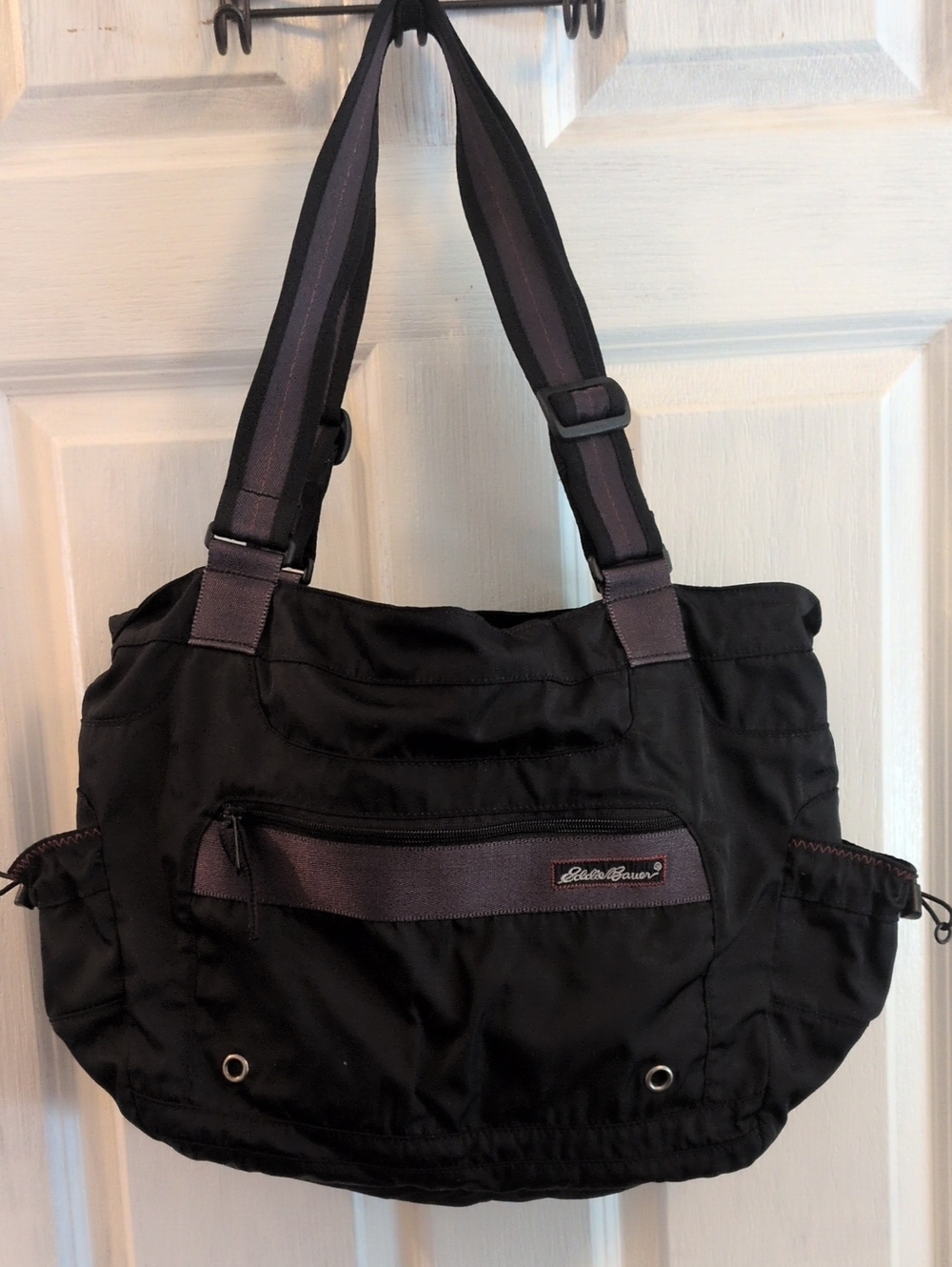 Eddie Bauer Black Nylon Everyday Tote Unisex